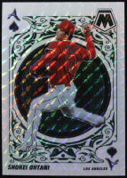 Shohei Ohtani 2022 Panini Mosaic Aces Mosaic Green #2 at PristineAuction.com