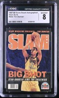 Tim Duncan 1997-98 Score Board Autographed Slam Dunk #SD2 RC (CGC 8) at PristineAuction.com