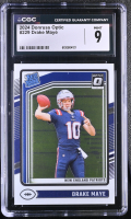 Drake Maye 2024 Donruss Optic #229 RC (CGC 9) at PristineAuction.com