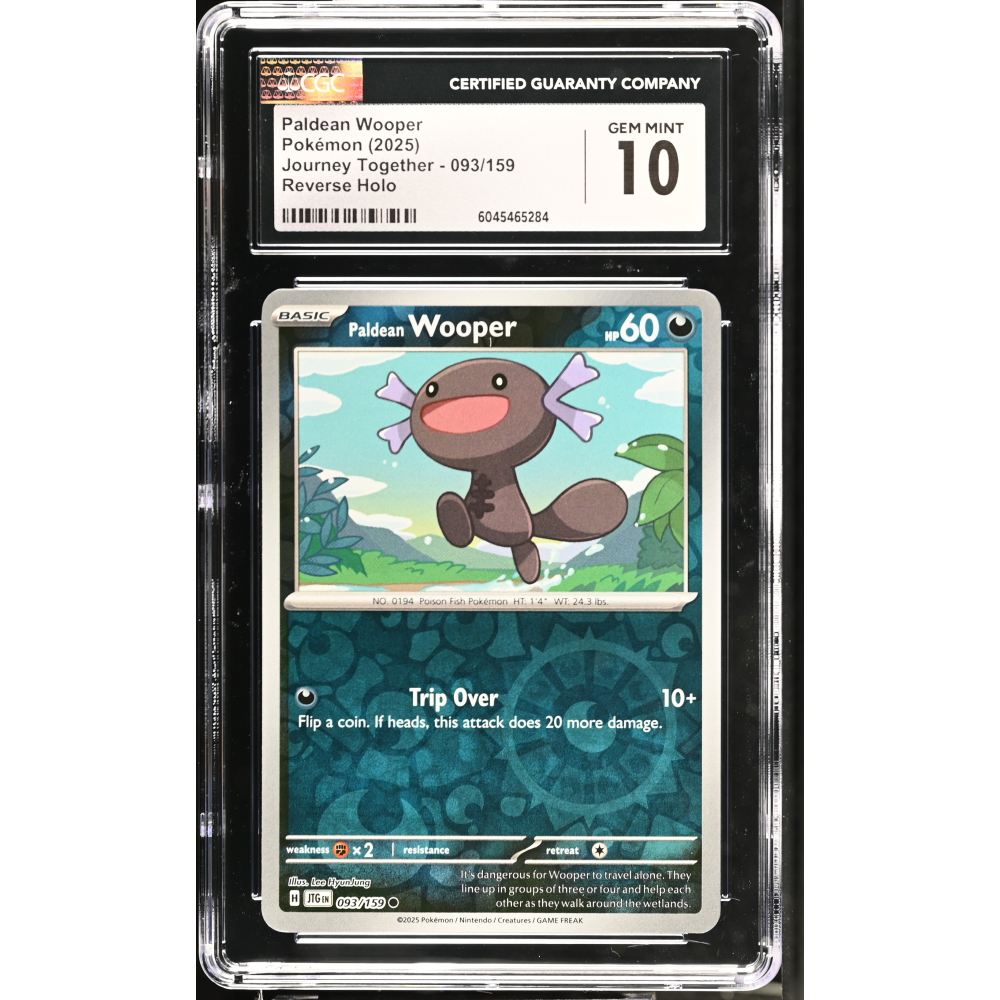 Paldean Wooper 2025 Pokemon Journey Together #093/159 (CGC 10) at PristineAuction.com