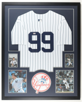 Aaron Judge Signed Custom Framed Jersey Display with Photos (Beckett) at PristineAuction.com