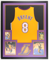 Kobe Bryant Signed Custom Framed Jersey Display with Photos (Fanatics) at PristineAuction.com