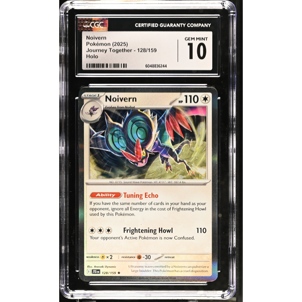 Noivern 2025 Pokemon Journey Together #128/159 (CGC 10) at PristineAuction.com