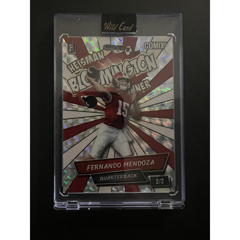 Fernando Mendoza 2025 Wild Card Comix Heisman Bloomington Winner #ACBL-FM03 RC #2/2 at PristineAuction.com