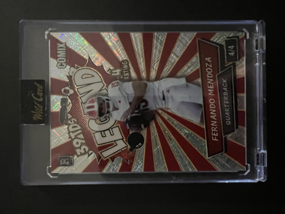 Fernando Mendoza 2025 Wild Card Comix Legend #ACBL-FM010 RC #4/4 at PristineAuction.com Fernando Mendoza 2025 Wild Card Comix Legend #ACBL-FM010 RC #4/4 at PristineAuction.com