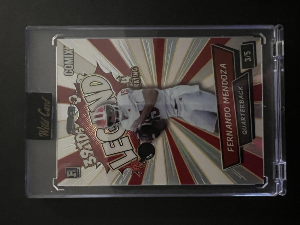 Fernando Mendoza 2025 Wild Card Comix Legend #ACBL-FM010 RC #3/5 at PristineAuction.com Fernando Mendoza 2025 Wild Card Comix Legend #ACBL-FM010 RC #3/5 at PristineAuction.com