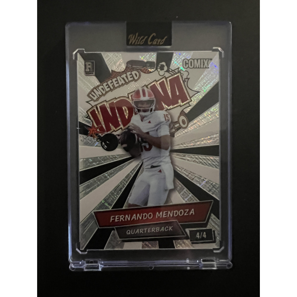 Fernando Mendoza 2025 Wild Card Comix Undefeated Indiana #ACBL-FM010 RC #4/4 at PristineAuction.com
