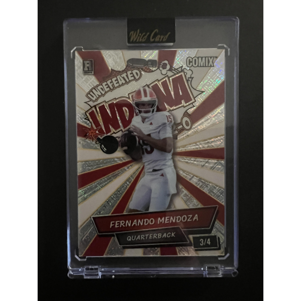 Fernando Mendoza 2025 Wild Card Comix Undefeated Indiana #ACBL-FM010 RC #3/4 at PristineAuction.com