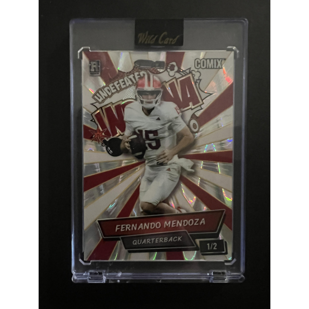Fernando Mendoza 2025 Wild Card Comix Undefeated Indiana #ACBL-FM011 RC #1/2 at PristineAuction.com