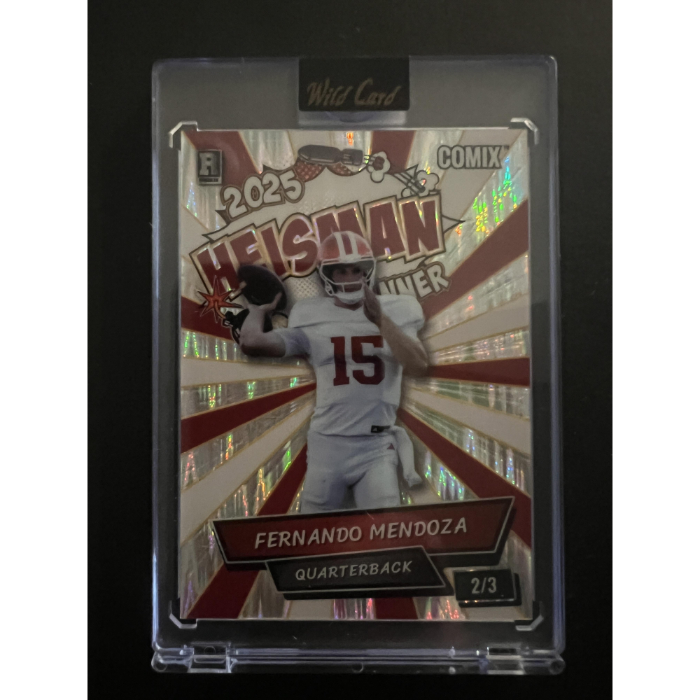 Fernando Mendoza 2025 Wild Card Comix 2025 Heisman Winner #ACHO-FM04 RC #2/3 at PristineAuction.com