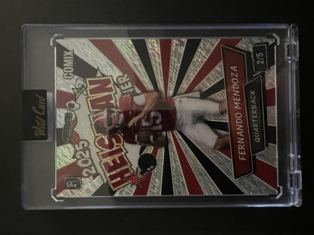 Fernando Mendoza 2025 Wild Card Comix 2025 Heisman Winner #ACHO-FM06 RC #2/5 at PristineAuction.com Fernando Mendoza 2025 Wild Card Comix 2025 Heisman Winner #ACHO-FM06 RC #2/5 at PristineAuction.com