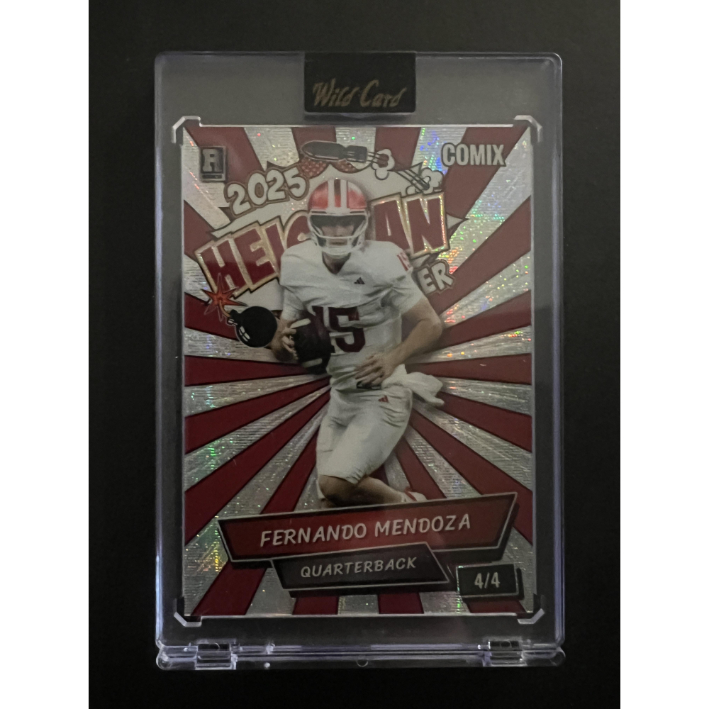 Fernando Mendoza 2025 Wild Card Comix 2025 Heisman Winner #ACHO-FM011 RC #4/4 at PristineAuction.com