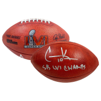 Cooper Kupp Signed "The Duke" Super Bowl LVI Logo NFL Official Game Ball Inscribed "SB LVI Champs" (Fanatics) at PristineAuction.com
