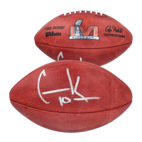 Cooper Kupp Signed Official NFL "The Duke" Super Bowl LVI Logo Game Ball Football (Fanatics) at PristineAuction.com