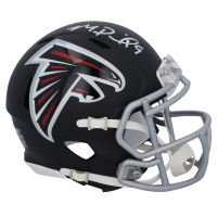 Michael Penix Jr. Signed Falcons Speed Mini Helmet (Fanatics) at PristineAuction.com