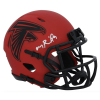 Michael Penix Jr. Signed Falcons Rave Alternate Speed Mini Helmet (Fanatics) at PristineAuction.com