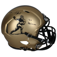 Travis Hunter Signed Heisman Trophy Logo Full-Size Authentic On-Field Speed Helmet Inscribed "24 Heisman" (Fanatics) at PristineAuction.com
