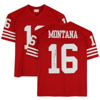 Joe Montana Signed 49ers Mitchell & Ness Authentic Jersey Inscribed "HOF 2000" (Fanatics) at PristineAuction.com