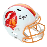 Baker Mayfield Signed Buccaneers Full-Size Throwback Alternate Speed Helmet (Beckett) at PristineAuction.com