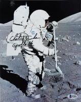 Charlie Duke Signed NASA 8x10 Photo Inscribed "Apollo 16" (Beckett) at PristineAuction.com