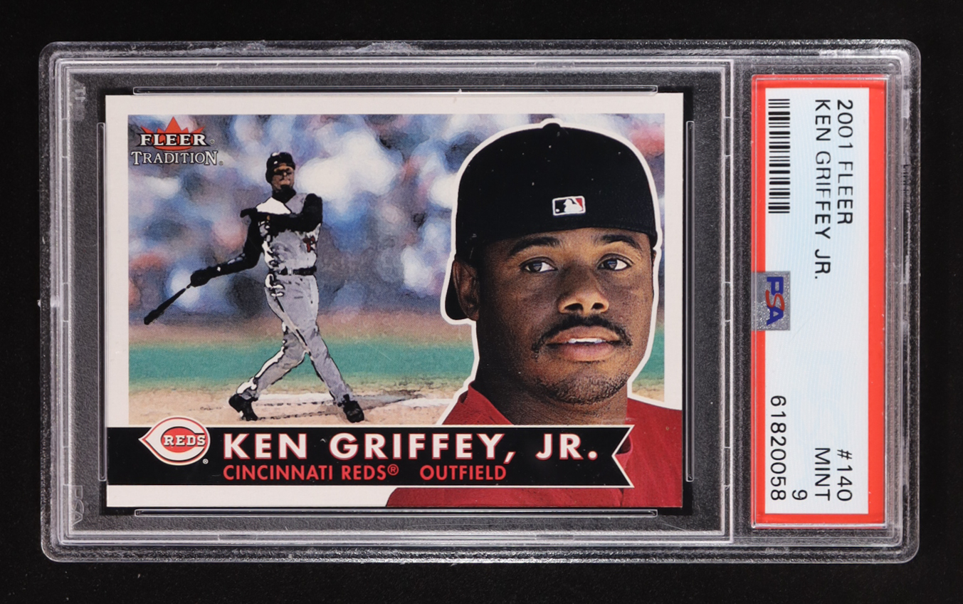 Ken Griffey Jr. 2001 Fleer #140 (PSA 9) at PristineAuction.com Ken Griffey Jr. 2001 Fleer #140 (PSA 9) at PristineAuction.com