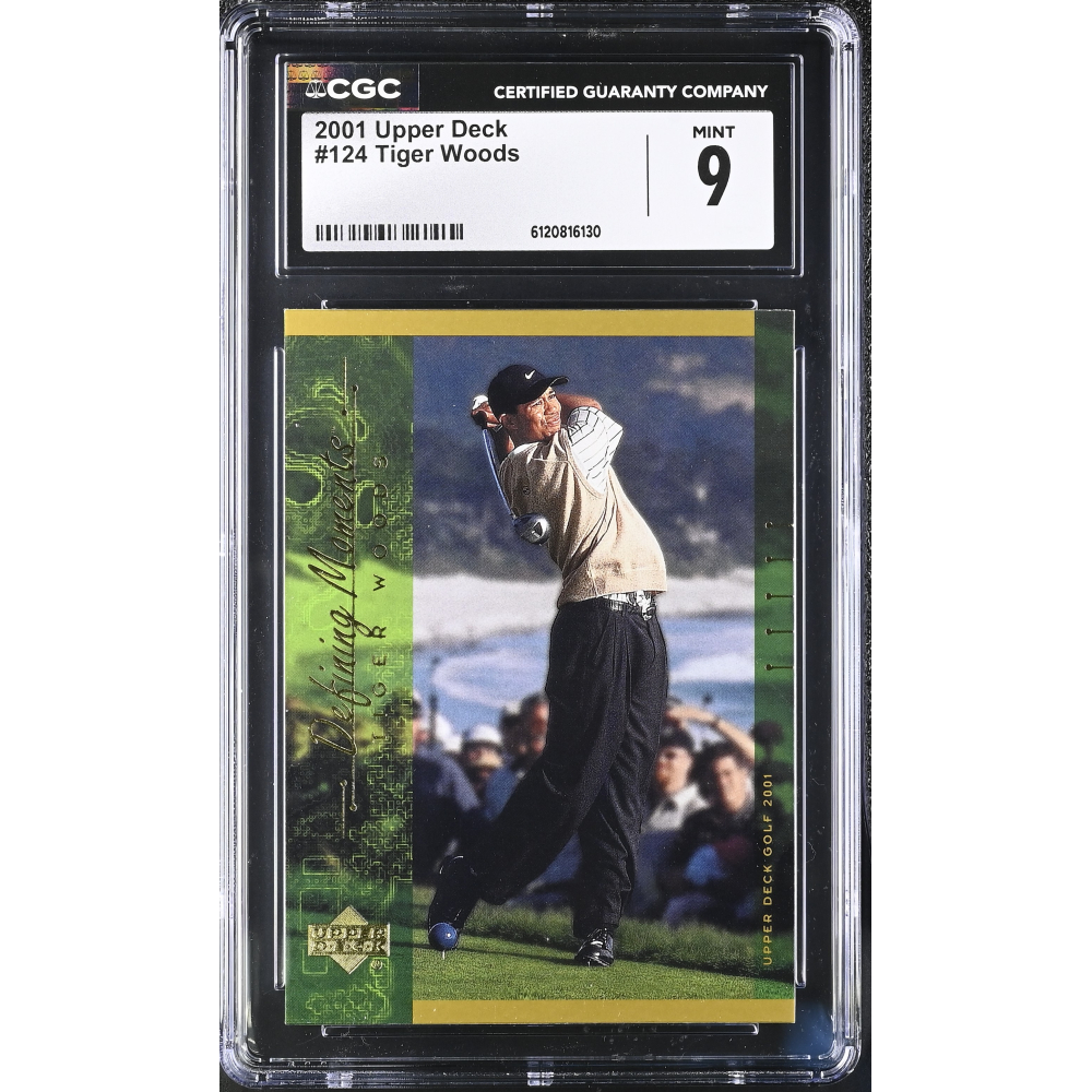 Tiger Woods 2001 Upper Deck #124 (CGC 9) at PristineAuction.com