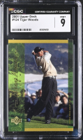 Tiger Woods 2001 Upper Deck #124 (CGC 9) at PristineAuction.com