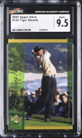 Tiger Woods 2001 Upper Deck #124 (CGC MINT 9.5) at PristineAuction.com
