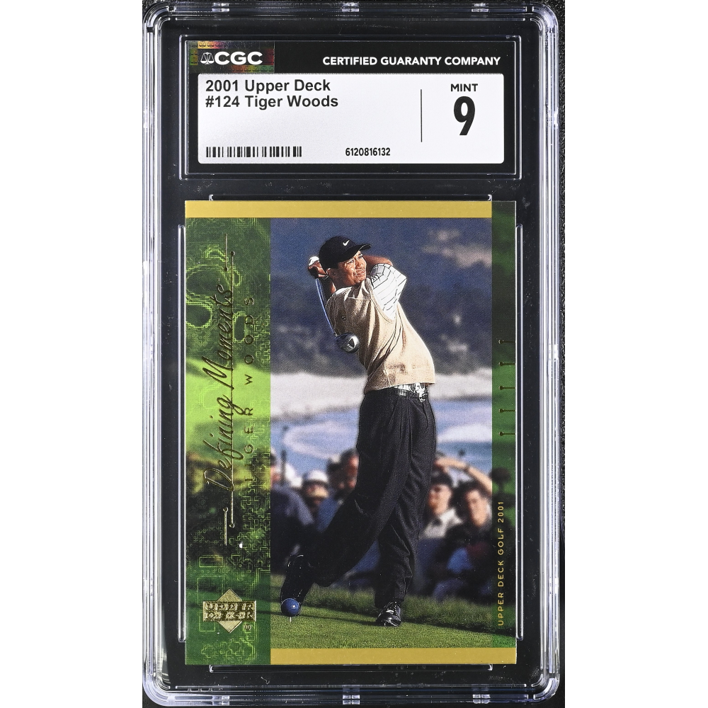 Tiger Woods 2001 Upper Deck #124 (CGC 9) at PristineAuction.com