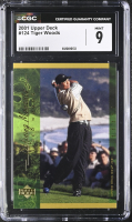 Tiger Woods 2001 Upper Deck #124 (CGC 9) at PristineAuction.com