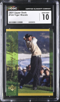 Tiger Woods 2001 Upper Deck #124 (CGC GEM MINT 10) at PristineAuction.com