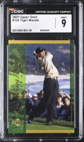 Tiger Woods 2001 Upper Deck #124 (CGC 9) at PristineAuction.com
