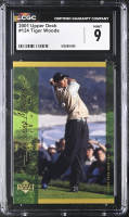 Tiger Woods 2001 Upper Deck #124 (CGC 9) at PristineAuction.com