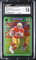 Christian McCaffrey 2023 Leaf Web Exclusives Pro Set Green #PSG-91 03/10 (CGC GEM MINT 10) at PristineAuction.com