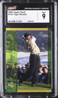 Tiger Woods 2001 Upper Deck #124 (CGC 9) at PristineAuction.com