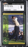 Tiger Woods 2001 Upper Deck #124 (CGC 9) at PristineAuction.com