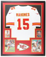 Patrick Mahomes Signed Custom Framed Jersey Display with Photos (Beckett) at PristineAuction.com