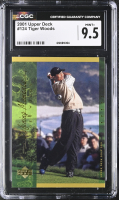 Tiger Woods 2001 Upper Deck #124 (CGC MINT 9.5) at PristineAuction.com