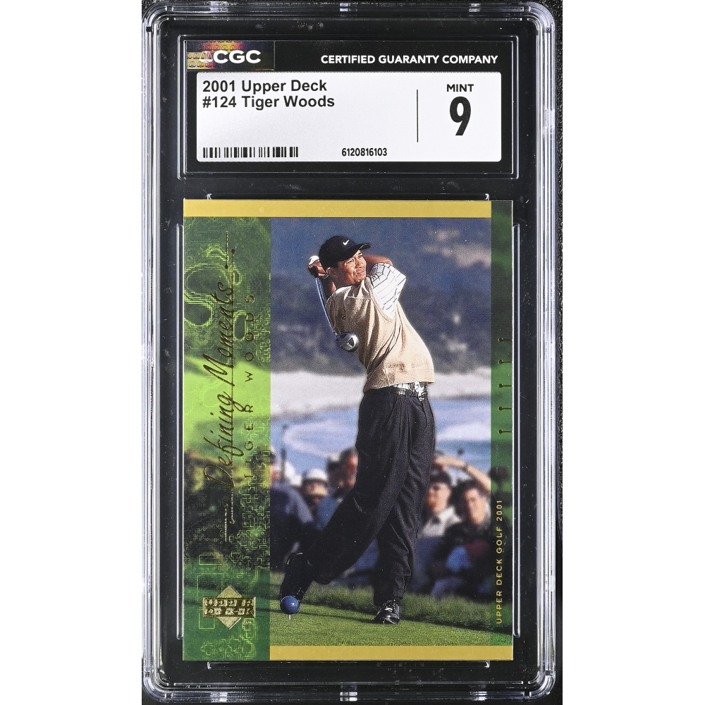 Tiger Woods 2001 Upper Deck #124 (CGC 9) at PristineAuction.com