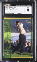Tiger Woods 2001 Upper Deck #124 (CGC 9) at PristineAuction.com