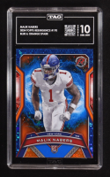 Malik Nabers 2024 Topps Resurgence Blue/Orange Spark #170 RC (TAG 10) at PristineAuction.com