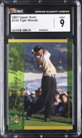Tiger Woods 2001 Upper Deck #124 (CGC 9) at PristineAuction.com