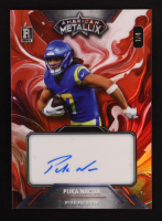 Puka Nacua 2023 Wild Card American Metallix Autographs Red #WMP-PNA RC #1/4 at PristineAuction.com