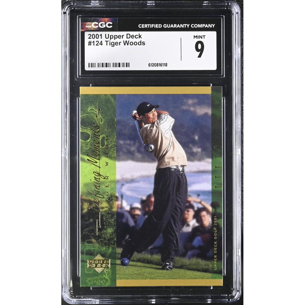 Tiger Woods 2001 Upper Deck #124 (CGC 9) at PristineAuction.com