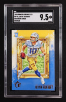 Justin Herbert 2020 Panini Chronicles Gridiron Kings Bronze #GK-3 RC (SGC 9.5) at PristineAuction.com