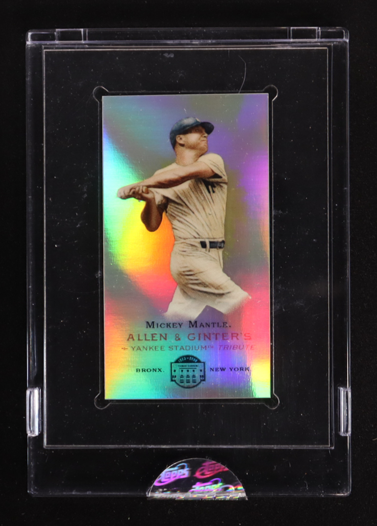 Mickey Mantle 2008 eTopps Allen and Ginter Yankee Tribute #7 #0938/1499 at PristineAuction.com Mickey Mantle 2008 eTopps Allen and Ginter Yankee Tribute #7 #0938/1499 at PristineAuction.com