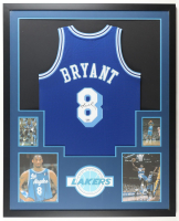 Kobe Bryant Signed Custom Framed Jersey Display with Photos (Fanatics) at PristineAuction.com