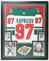 Kirill Kaprizov Signed Custom Framed Wild Authentic Adidas Jersey Display with Photos (Beckett) at PristineAuction.com