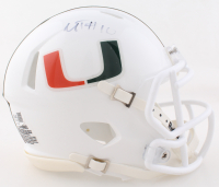 Malachi Toney Signed Miami Hurricanes Speed Mini Helmet (JSA) at PristineAuction.com