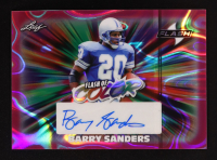 Barry Sanders 2025 Leaf Flash Autographs Pink Wave #FCA-BS1 #1/1 at PristineAuction.com